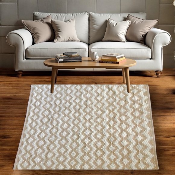 Urban86 Handcrafted Tribal Diamond Pattern Woven Area Rug - Picture 6 of 16